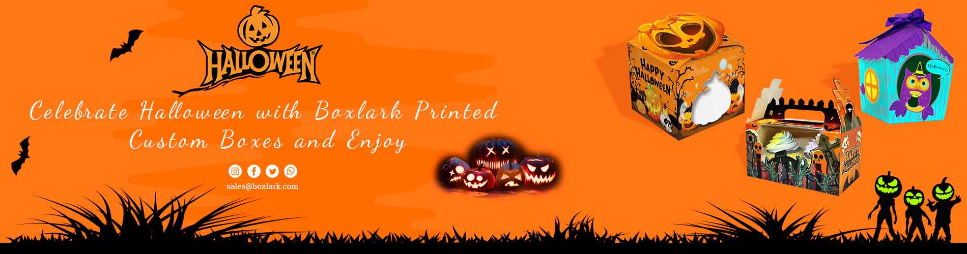 Celebrate Halloween with Boxlark Printed custom boxes and enjoy