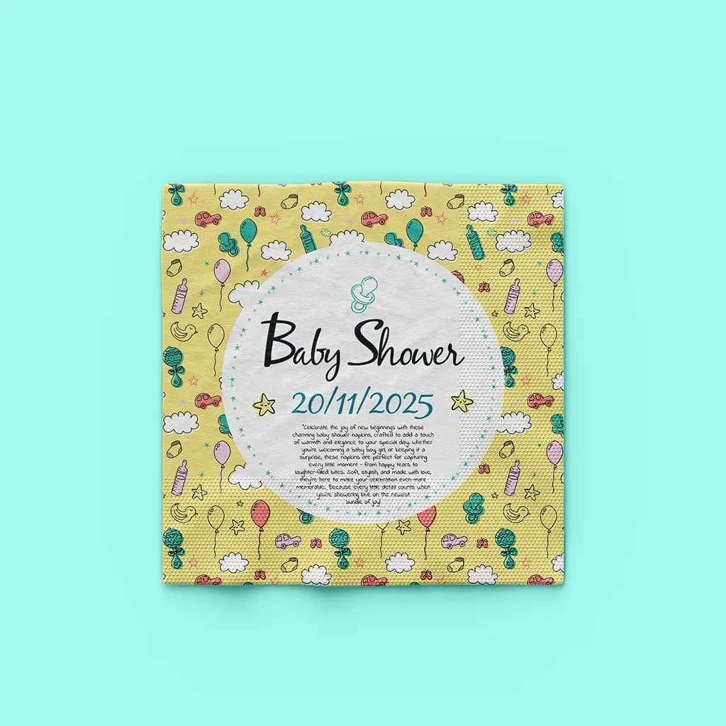 Custom Baby Shower Napkins