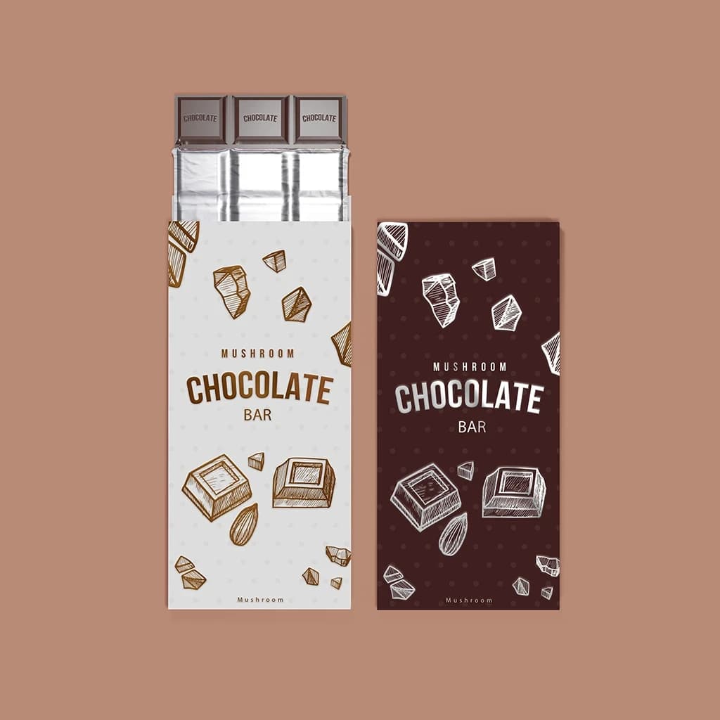 Mushroom Chocolate Bar Packaging