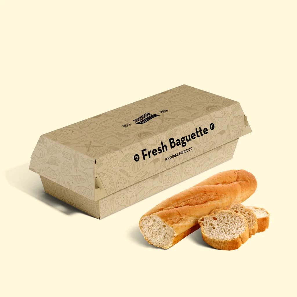 Custom Bagauette Packaging Boxes