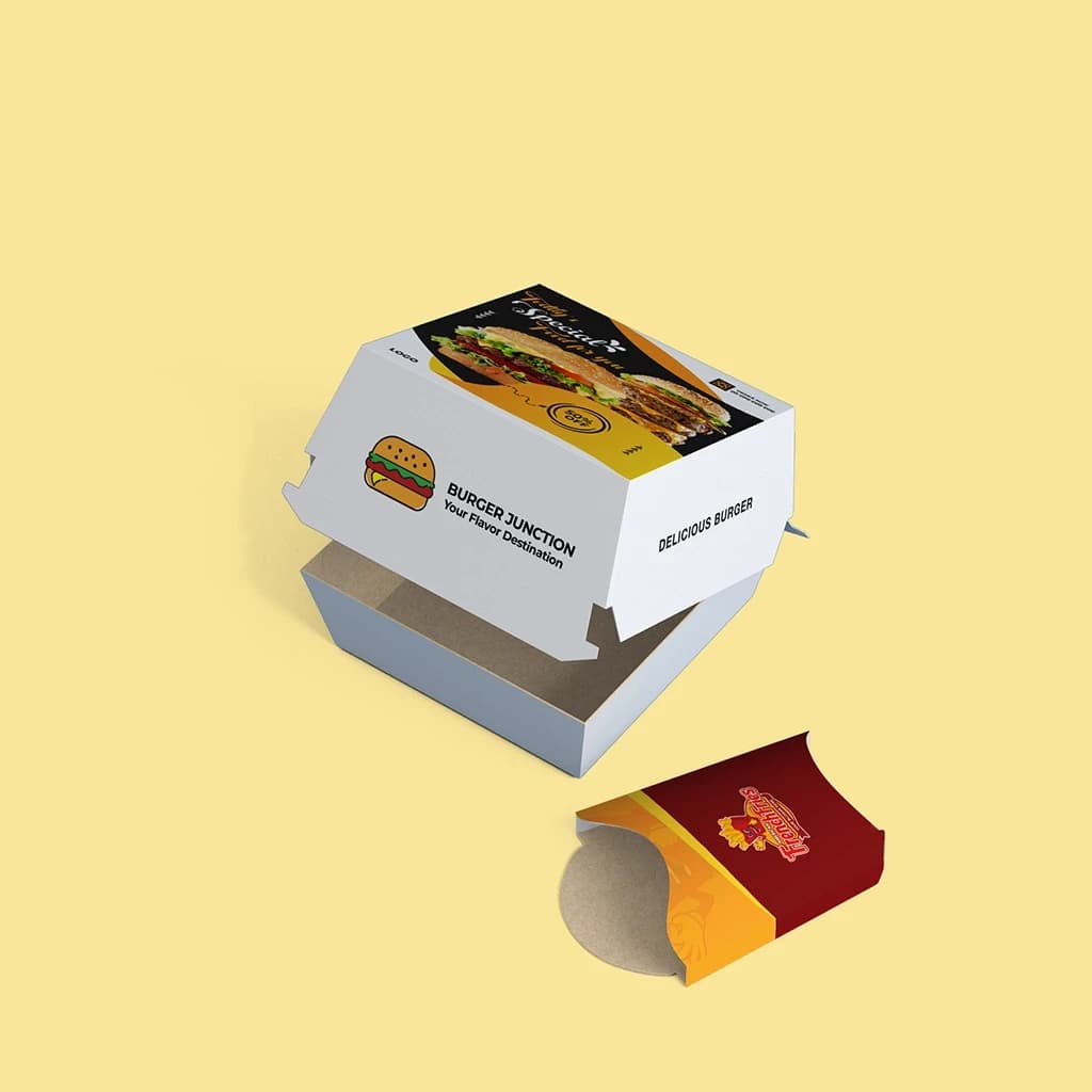 Custom Printed Hamburger Boxes