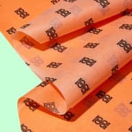 Orange Printed Tissue Paper