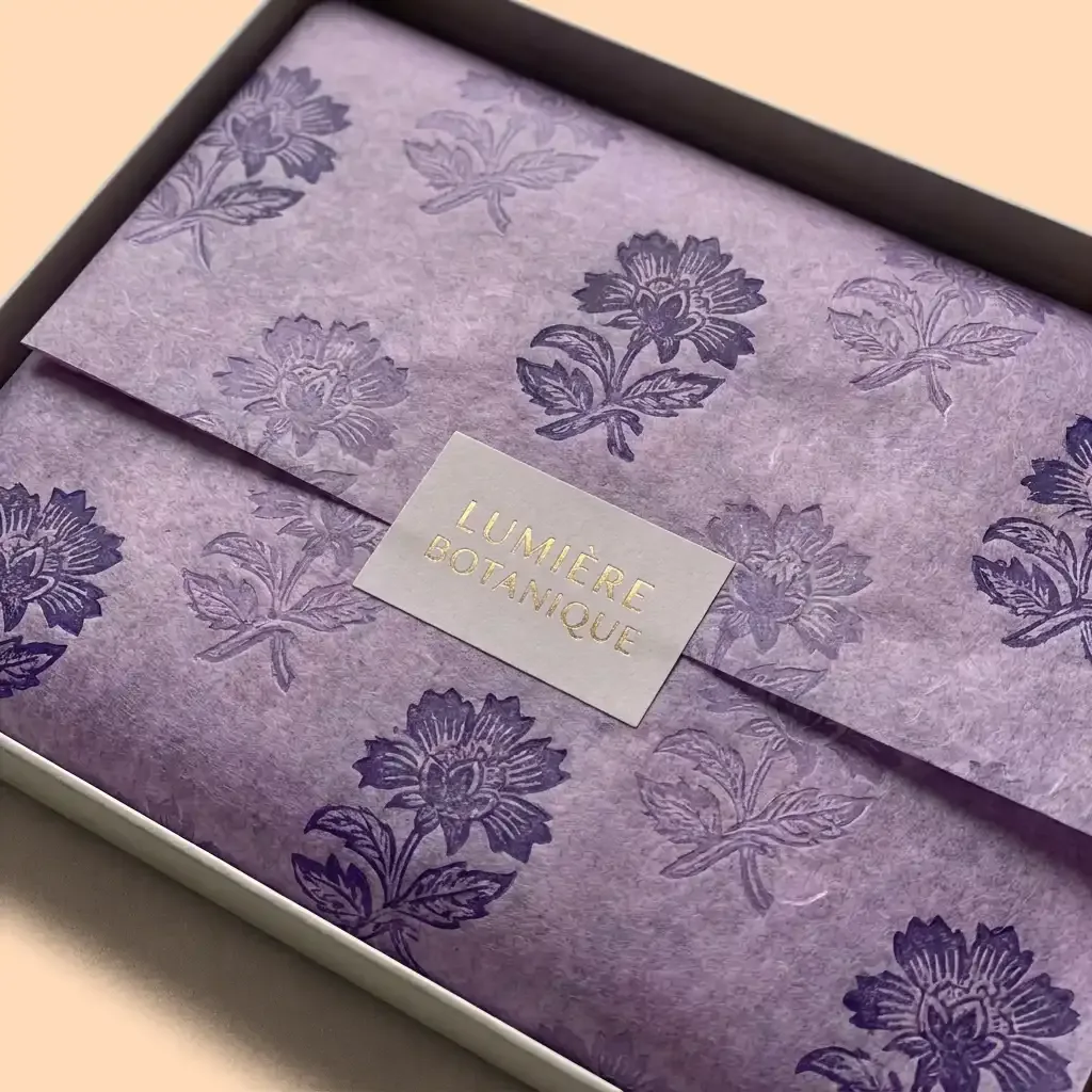 Custom Printed Purple Tissue Paper