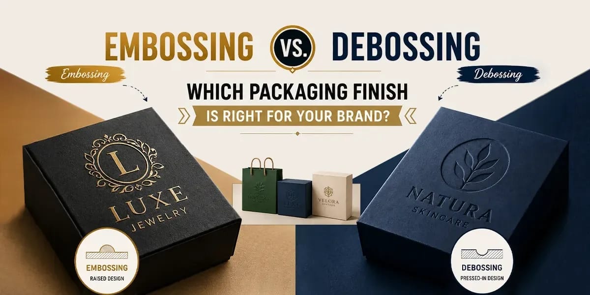 Embossing vs. Debossing Which Packaging Finish Is Right for Your Brand