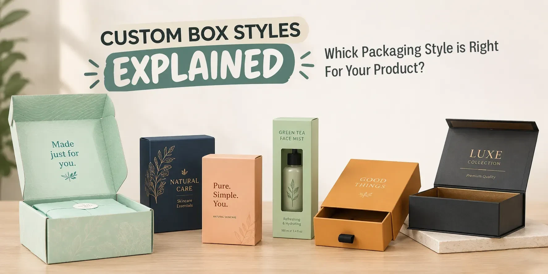 Custom Box Styles Explained Which Packaging Style Is Right for Your Product