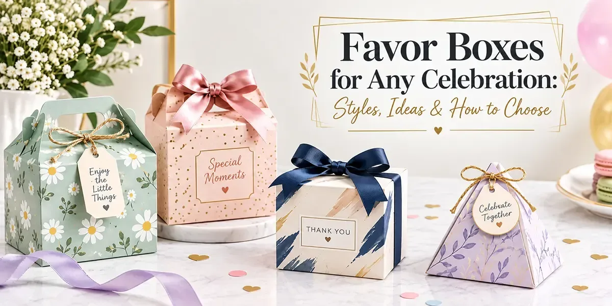 Favor Boxes for Any Celebration Styles, Ideas & How to Choose