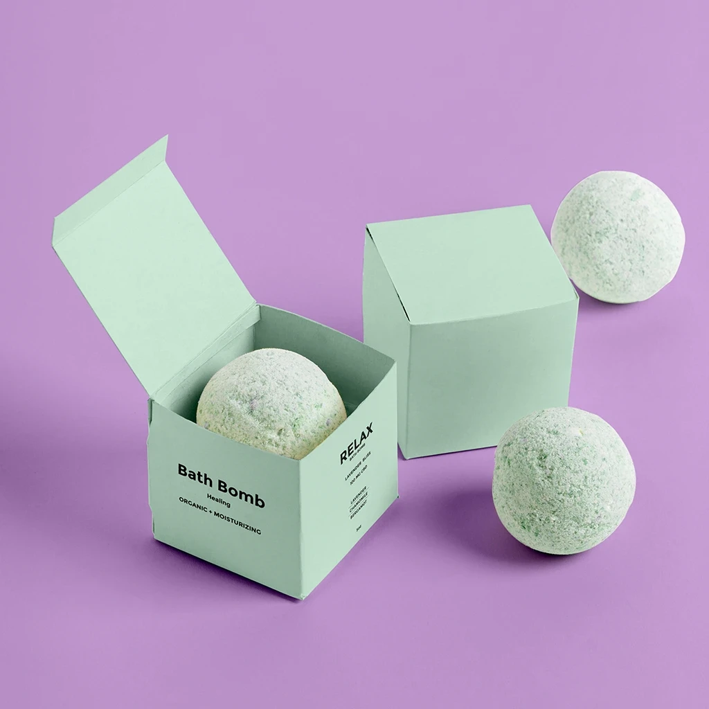 Custom CBD Bath Bomb Boxes