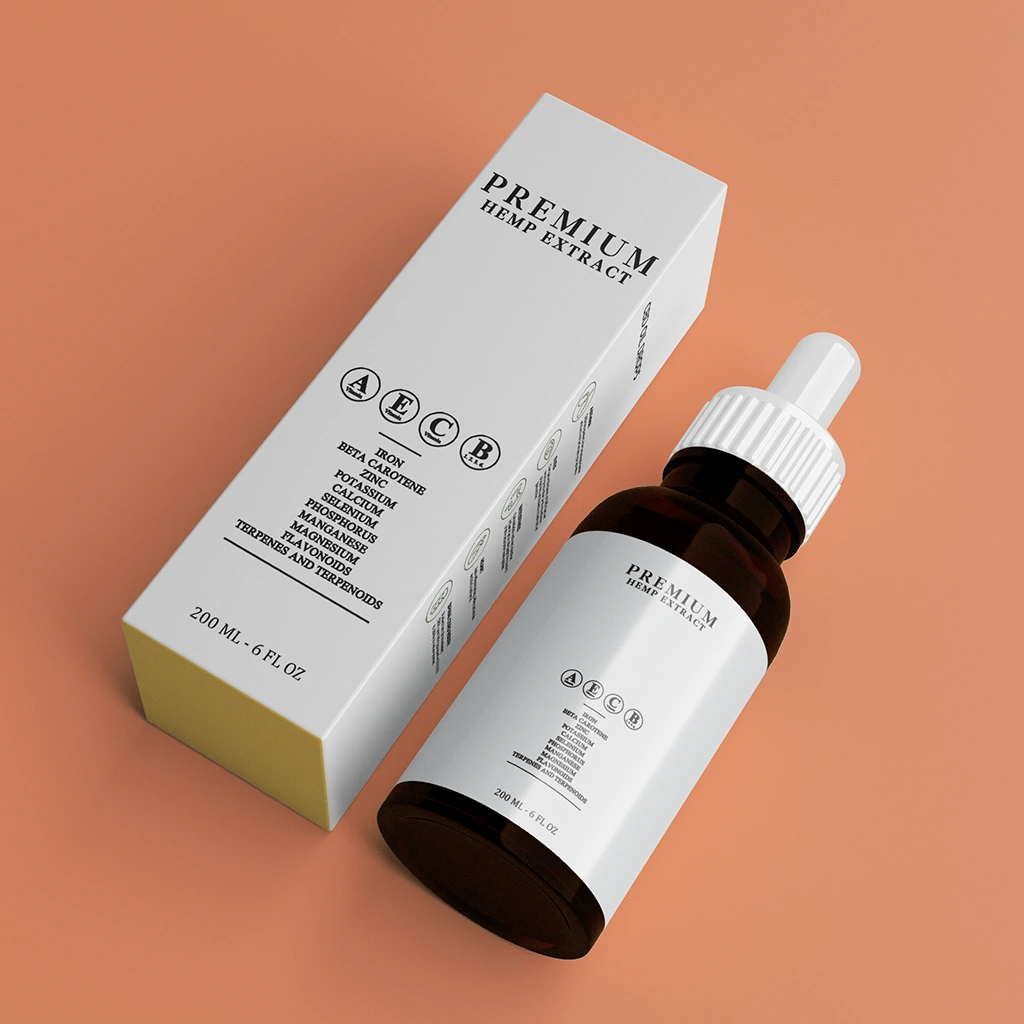 Custom 200ml Bottle Packaging Boxes