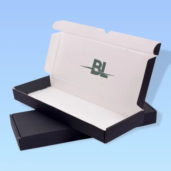 Custom Black Mailer Packaging Boxes