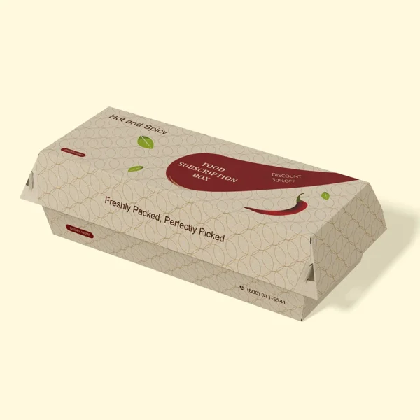 Custom Printed Food Subscription Boxes